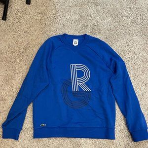 Lacoste x Roland Garros crew neck sweatshirt - Royal Blue size L